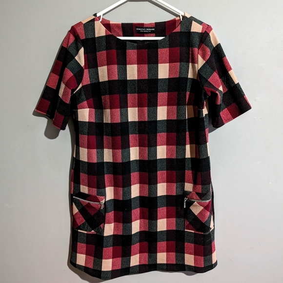 Dorothy Perkins retro plaid tunic shirt - Picture 1 of 13